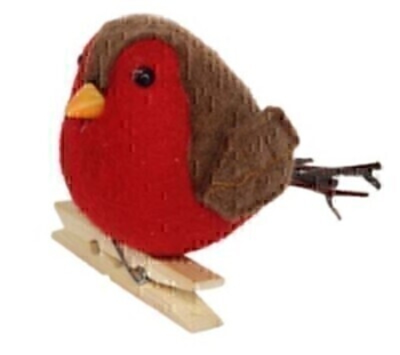 Festive Felt Robin on Peg Christmas Decoration by Gisela Graham Festive felt red robin on peg Christmas decoration by Gisela Graham. This fesive Christmas ornament by Gisela Graham will delight for years to come. Measuring 8cm it can be clipped anywhere and will compliment any home and will bring Christmas cheer to children at Christmas time year after year. Remember Booker Flowers and Gifts for Gisela Graham Christmas Decorations.